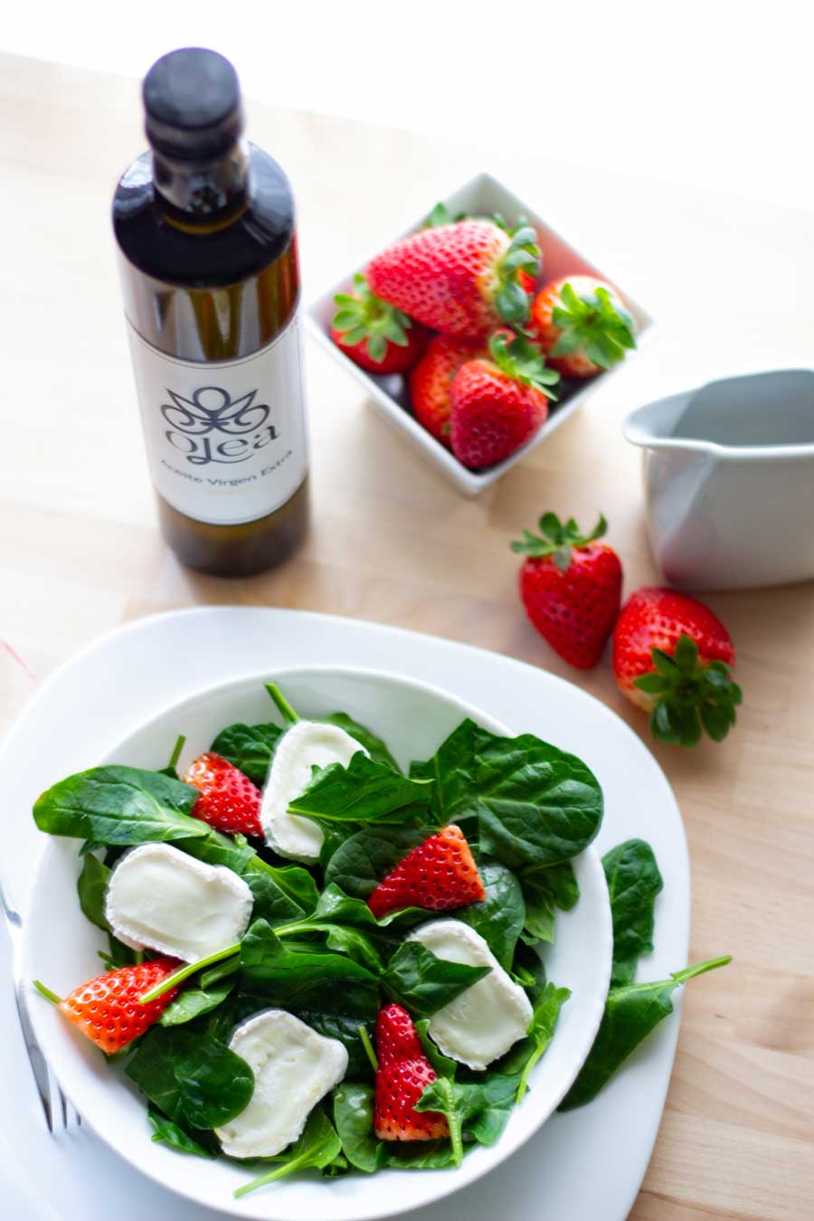 Erdbeersalat mit Vinaigrette - Erdbeersalat Rezept - Olea-Spain